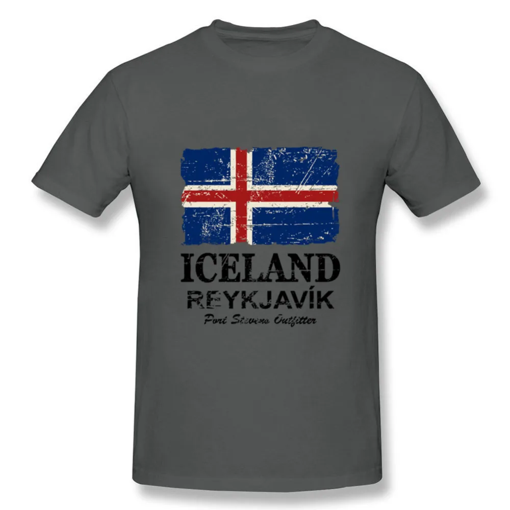 Мужская футболка с коротким рукавом круглым вырезом и графическим принтом флага