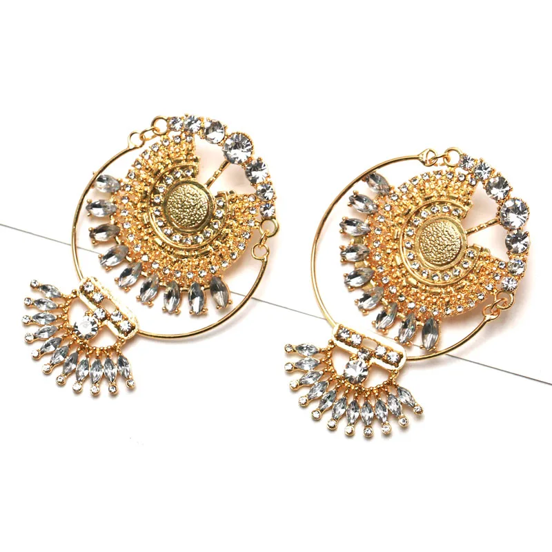 Ztech New Fashion Z Luxury Brand Rhinestones Water Drop Crystal Geometric Gem Designer Vintage Earrings For Women Free Shipping