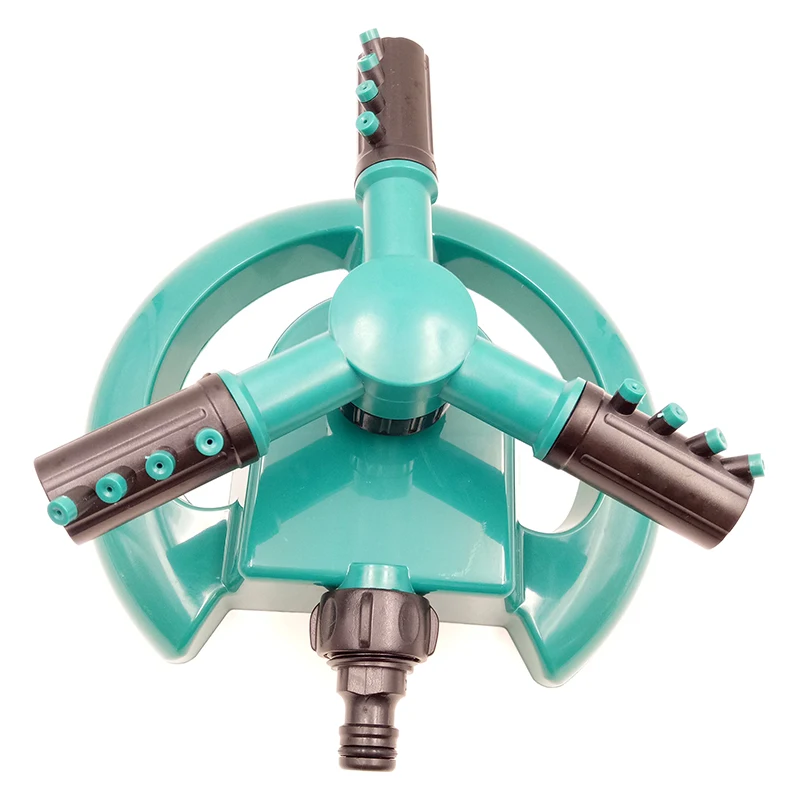 Rotating Sprinkler for Garden Lawn 360 Degree Ratation Three Arms Base Water Durable Rotary