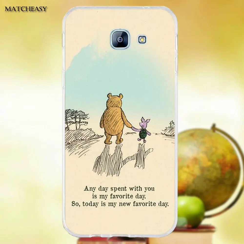 Oedmeb Poohs Венеция Медведь я люблю быть с вами для Samsung Galaxy A3 A5 A7 J1 J2 J3 J5 J7 2015 2016 2017