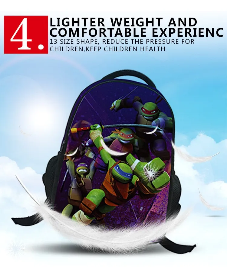 Superäge Ninja-kilpkonnadega seljakott Superäge Ninja-kilpkonnadega seljakott