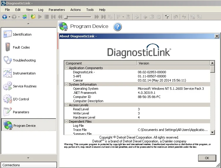 Detroit Diesel Diagnostic Link (DDDL 8 08) Инжиниринг 3 уровня keygen + программное обеспечение|detroit diesel