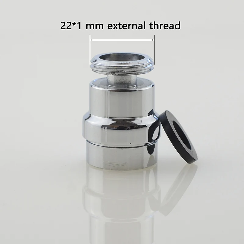 22mm External Thread Кухонный Смеситель для воды, аэратор на 360 градусов, диффузор смесителя, фильтр, насадка для душа, наконечник-переходник для крана - Цвет: 22mm External Thread