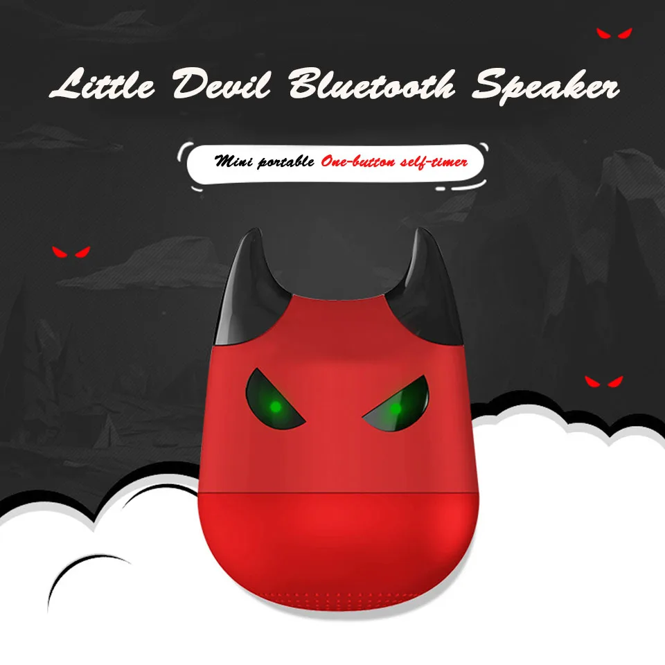 Беспроводной Bluetooth динамик Портативный мультяшный Маленький Дьявол Поддержка Hifi