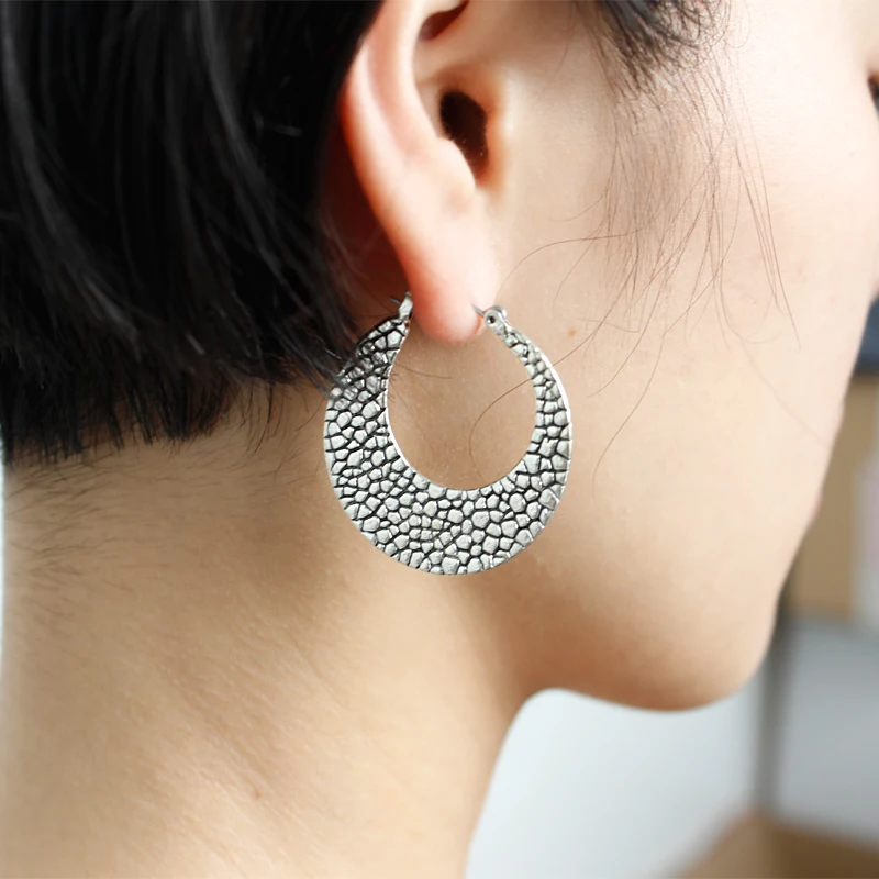 Серьги в виде полумесяца с леопардовым принтом Геометрические элементы серьги