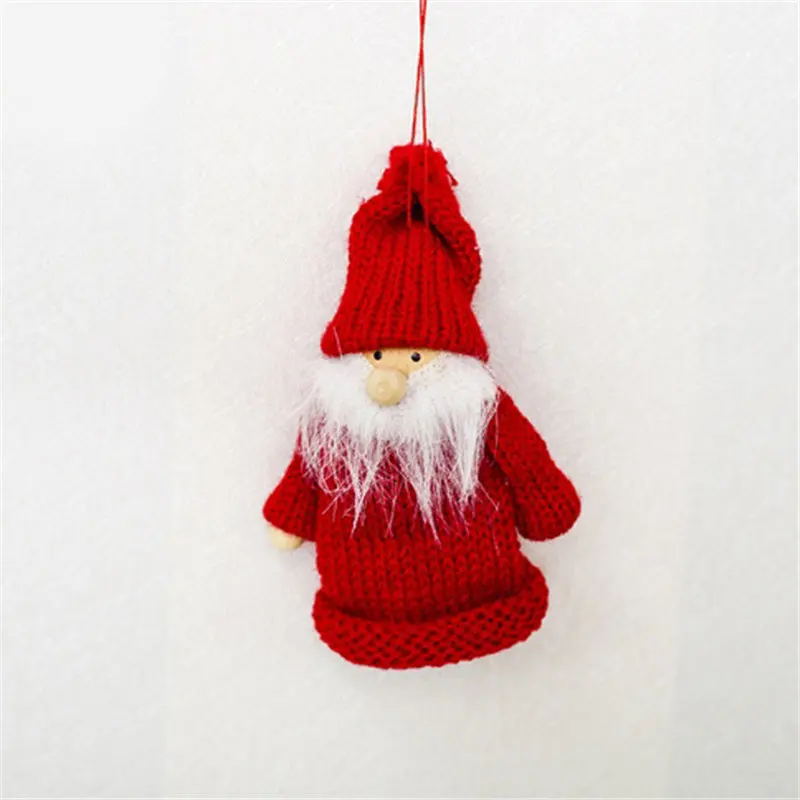 Creative New Christmas Wool Doll Red Wine Set Party Family Bar Bottle Mouth Decoration | Дом и сад