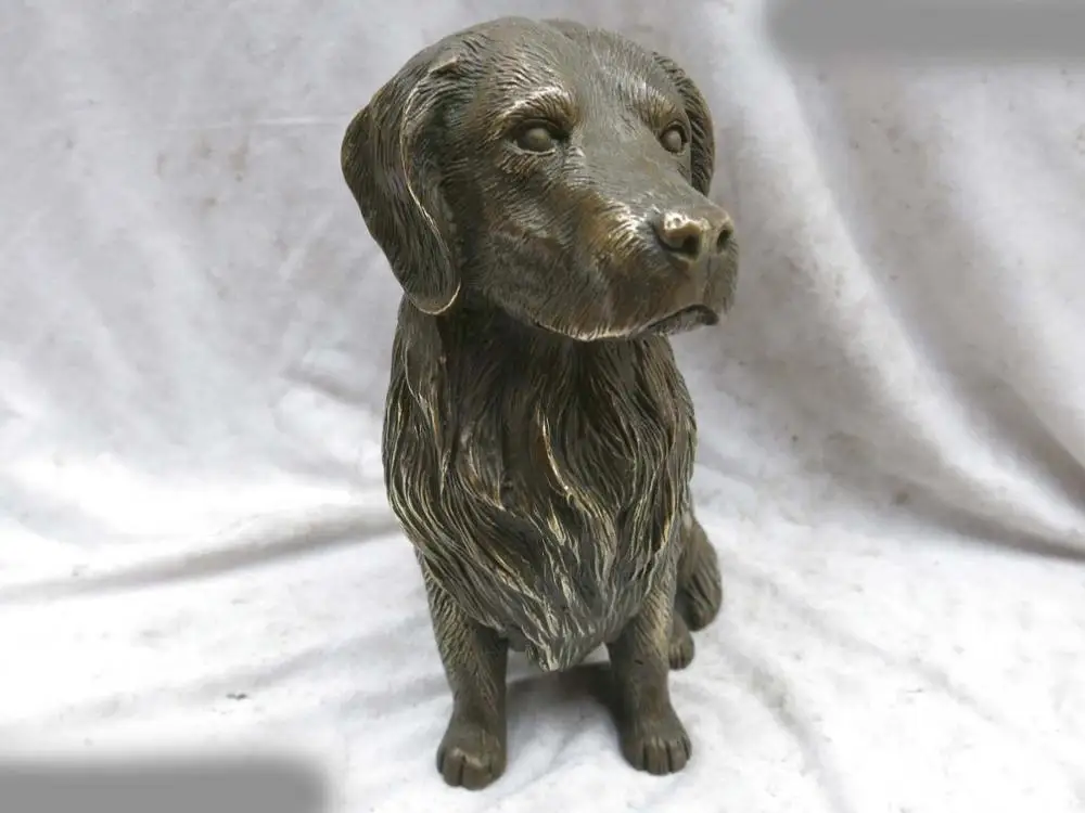 9 &quotтонкая латунная скульптура Китай резная фэн-шуй счастливая Красивая статуя