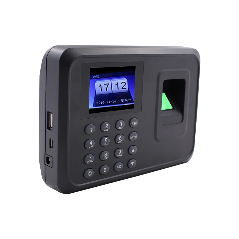YK&ampSCAN Biometric Fingerprint Time Attendance Clock Recorder Employee Recognition Device Electronic Black | Компьютеры и офис