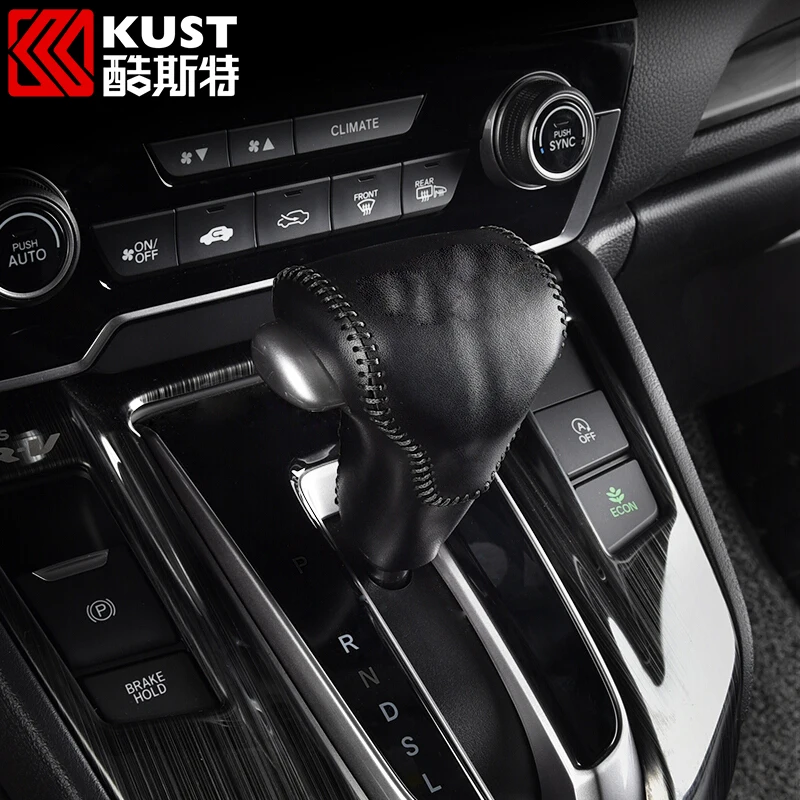 Kust DIY натуральная кожа автомобиля сдвиг шестерни Pad ручка переключения Чехлы для