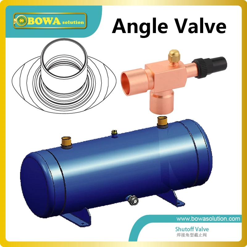 Угловые Клапаны паяльного типа установленные на приемнике охлаждающей жидкости