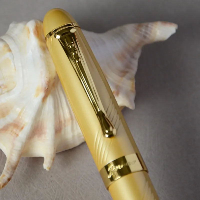 Ручка перьевая JINHAO 0 7 с наконечником 18 КГП 450 мм золотистая роскошная для школы и