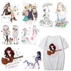 Термонаклейки для одежды, виниловые, для девочек