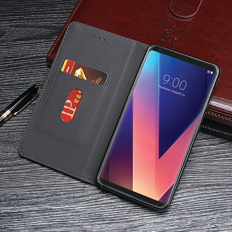Чехол для телефона LG V30 чехол Кожаный слайдер Роскошные защитный + плюс H930 H933 Fundas с