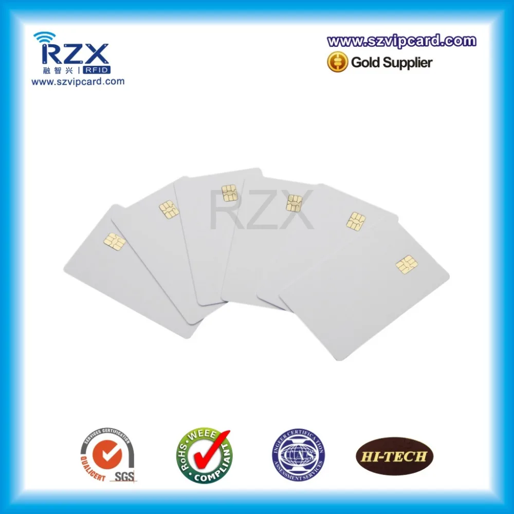 

Low price (1000PCS) contact smart card FM4442 CR80 white PVC blank card