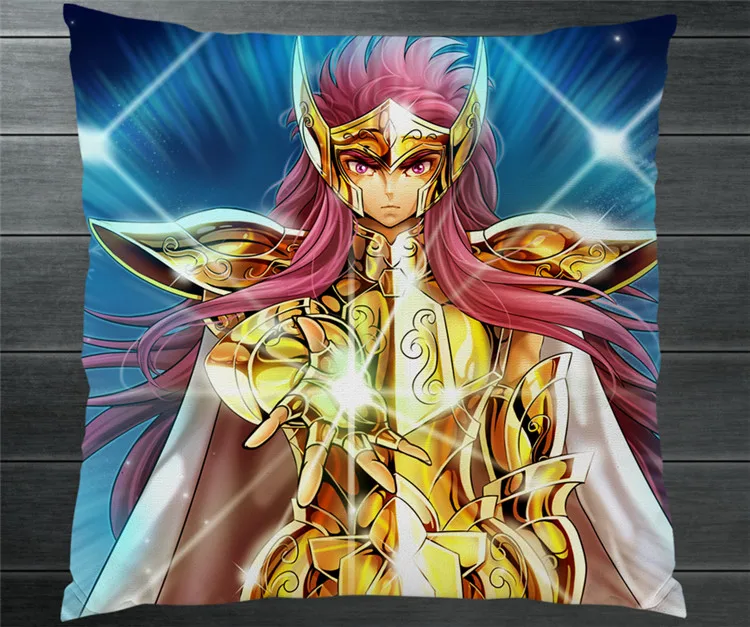 Козерог Saint Seiya Кура Водолей Camus Fanart 40*40 см двухсторонний чехол искусственная кожа
