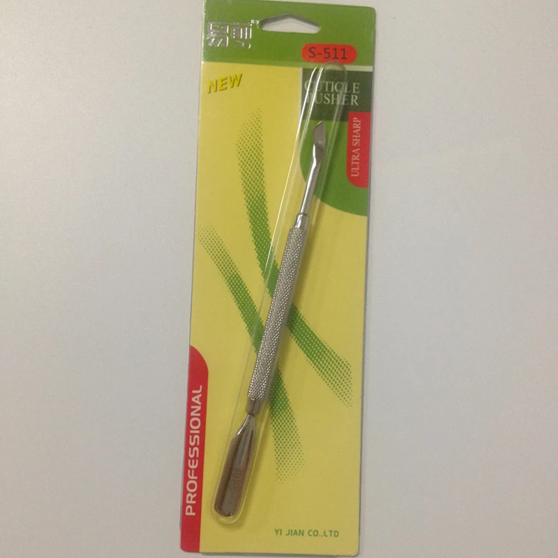 Empujador кутикула Профессиональный Металлический кутикулы толкатель кусачки