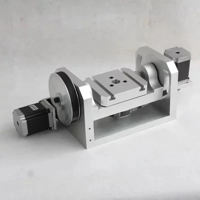 Nema 23 шаговый двигатель(6:1) K12-100mm 4 кулачковый патрон 100 мм CNC 4-я ось aixs вращающаяся ось+ Задняя шток для ЧПУ маршрутизатор