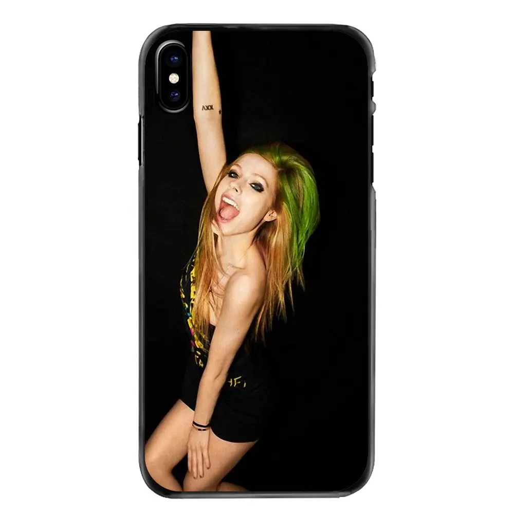Rock Singer Avril Lavigne Music Star American For Samsung Galaxy Note 2 3 4 5 S2 S3 S4 S5 MINI S6 S7 edge S9 S8 Plus Phone Cover |