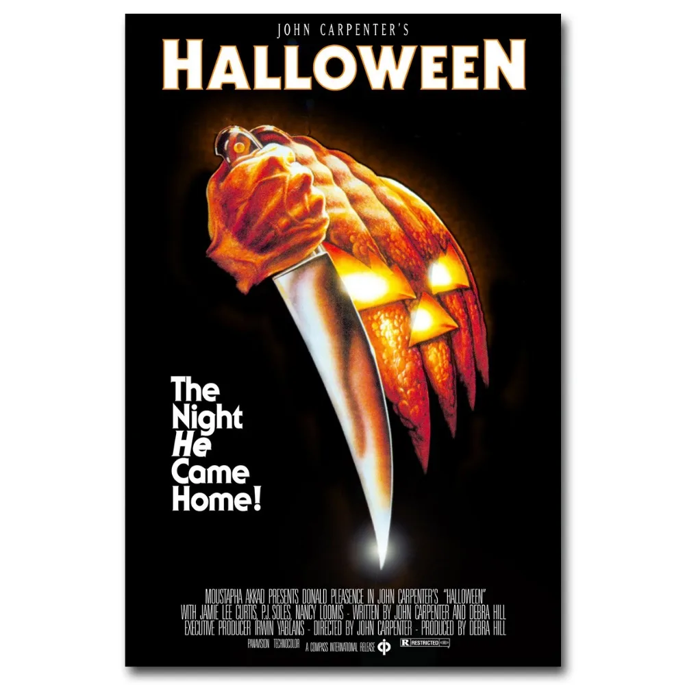 Индивидуальные принты на Хэллоуин (1978) фильм винтажный настенный плакат Арт