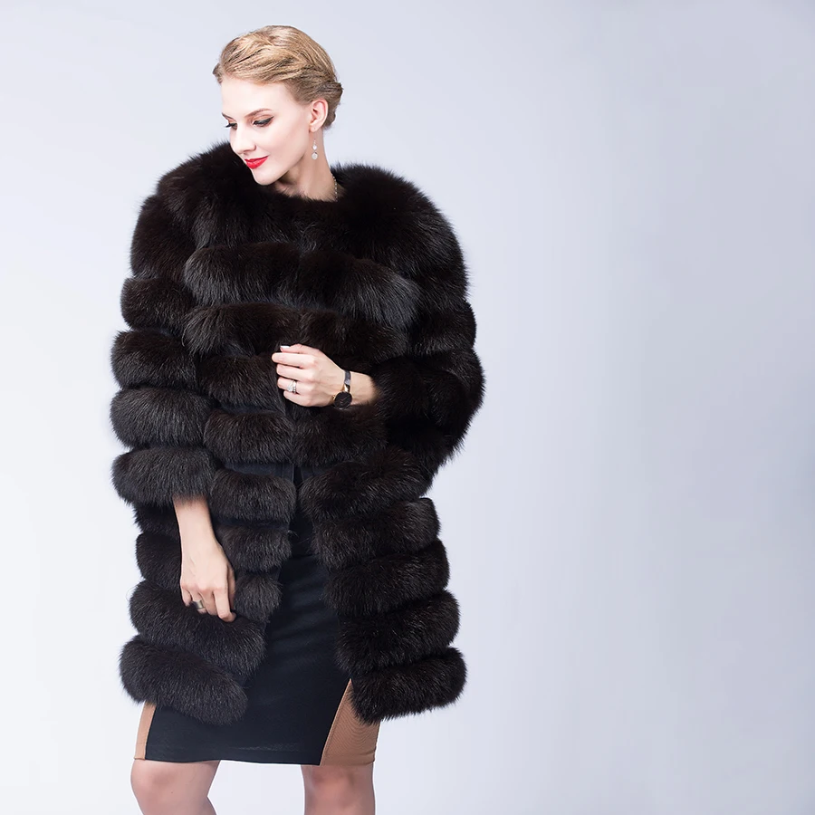 2022 Fashion Ladies Long Fur Coat Cold Winter Warm Fashion Real Fur Fur Coat Abrigos Mujer Kurtka Zimowa enlarge