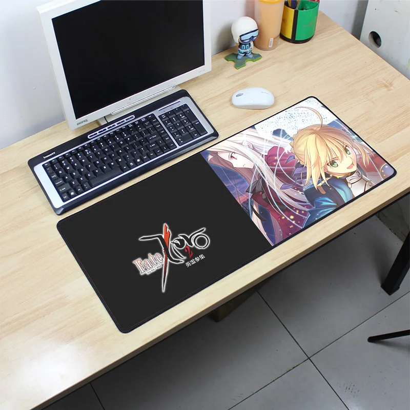 Fate Saber padmouse 70x30 см fgo коврик для мыши notbook компьютерный коврик для мыши подставка для запястья игровой коврик для мыши геймер эргономичный коврик для мыши - Цвет: Size 700x300x2mm
