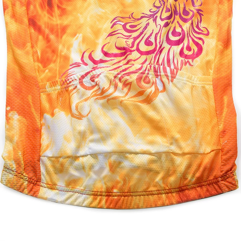 

Summer Cycling Jersey Bright Color Phoenix Pattern Breathable Quick Dry Short Sleeve Riding Jerseys Customized/Wholesale Service