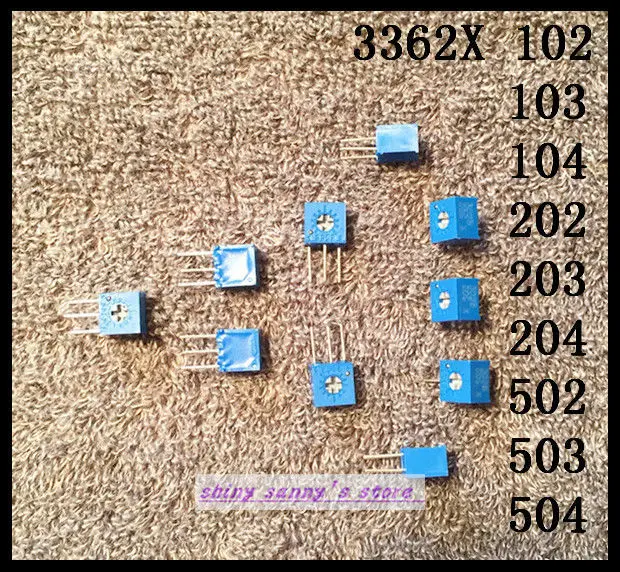 

50Pcs/Lot 3362X 103 10K Ohm High Precision Trimmer Potentiometer Variable Resistor