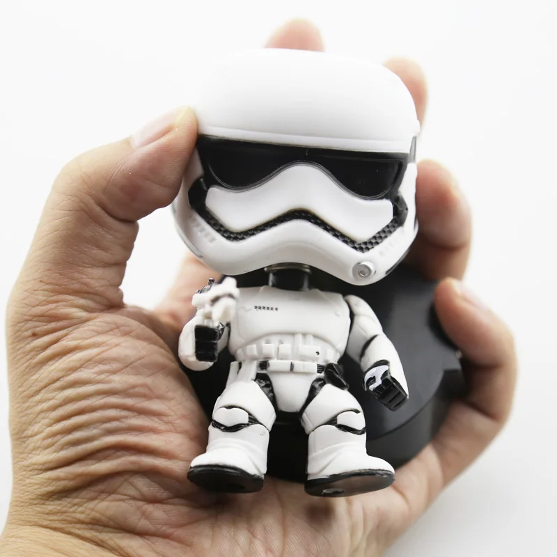 Новинка, 10 см, Звездные войны, Дарт Вейдер, KYLLO REN YODA PHASMA Darth MAUL, BB-8, фигурка, качающаяся голова, Q Edition, для украшения автомобиля