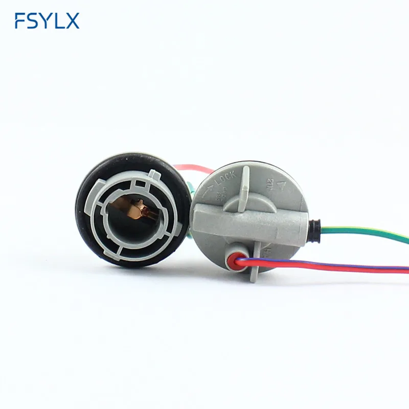 FSYLX P21W 1156 BA15S разъемы для проводки провода светодиодный держатель женской лампы