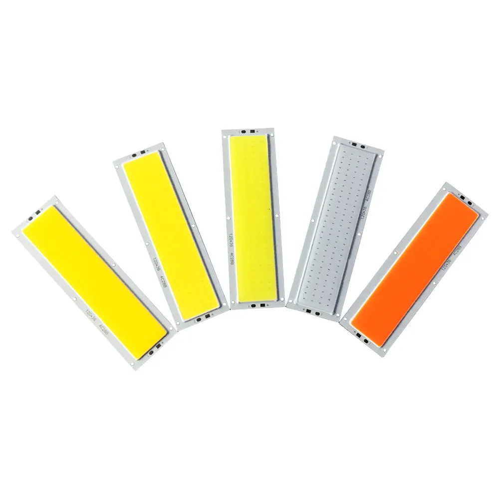 

[SUMBULBS] DC 12-14V COB LED Module Light Source 10W 120*36MM for DIY Car Work House Outdoor Lighting 1000LM Ultra Bright Lamp
