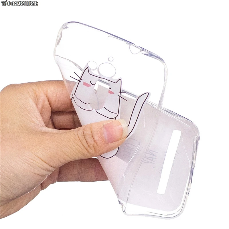 Единорог кошка Фламинго прозрачный ТПУ чехол для телефона Asus Zenfone Go ZB500KL ZB500KG 5 0