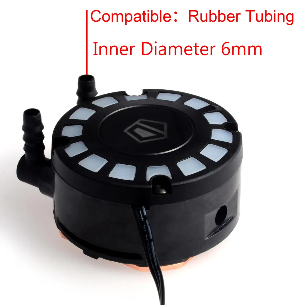 ID COOLING Water Block Set с уникальным синим светодиодным освещением Comet tail насосом