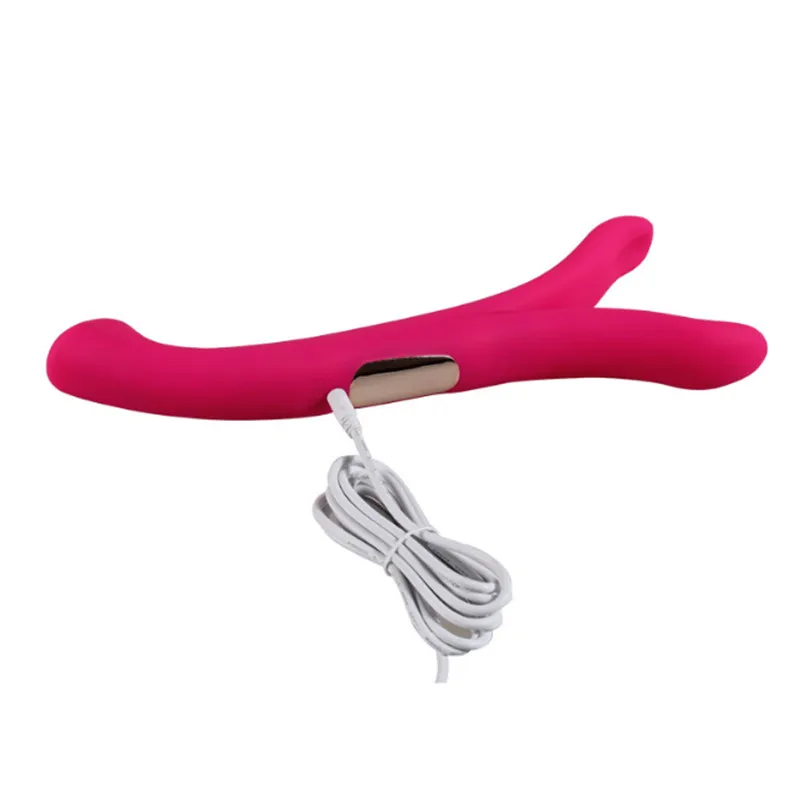 Водонепроницаемый силиконовый 8 скоростной y образный вибратор два двигателя