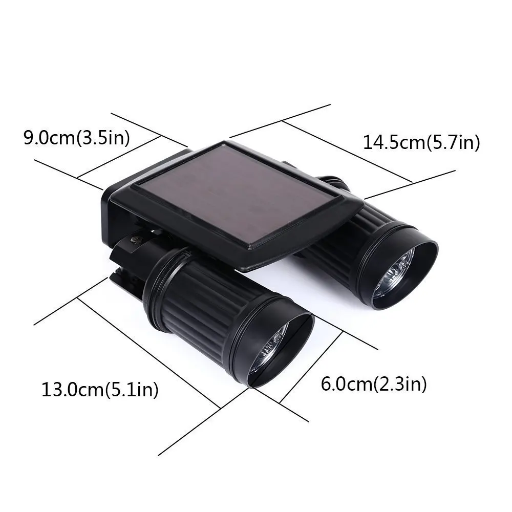 TAMPROAD водонепроницаемый Поворотный 14 светодиодный светильник на солнечных