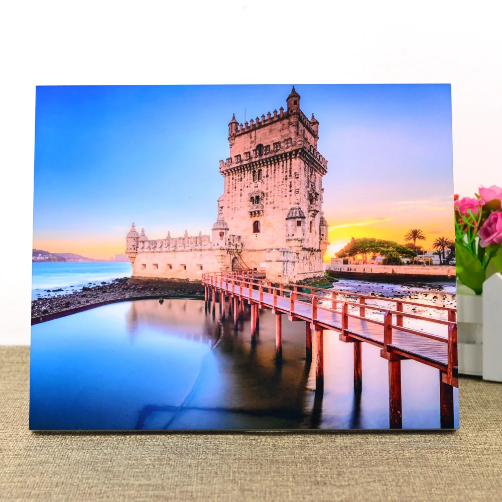 20x24 см прямоугольная простая деревянная рамка DIY картина Печать подвесная фоторамка деревянное Ремесло Украшение