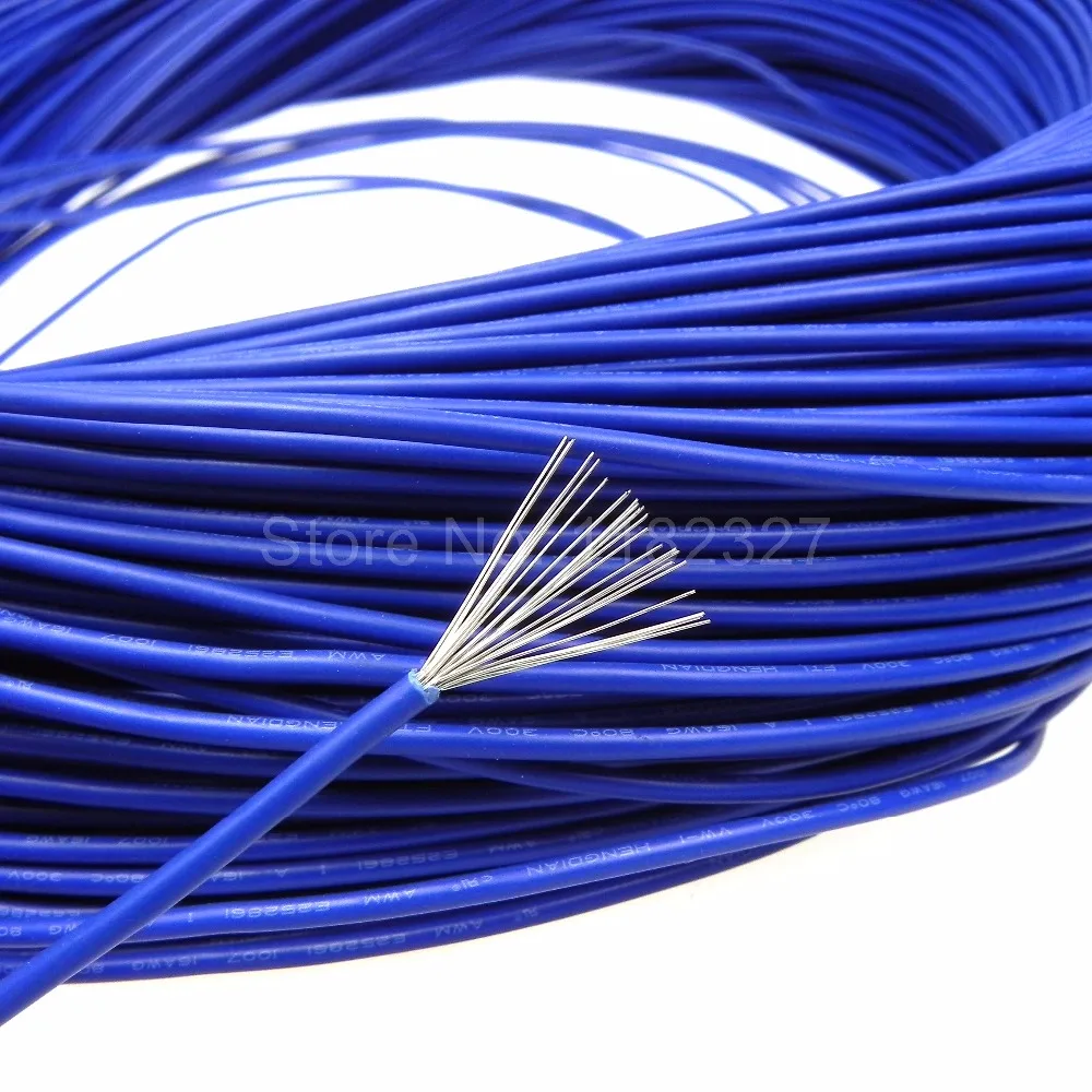 

16AWG 26*0.25mm UL style wire HOOK UP WIRE UL1007 PVC Insulated tinned copper electronic wire Red Yellow Blue colors