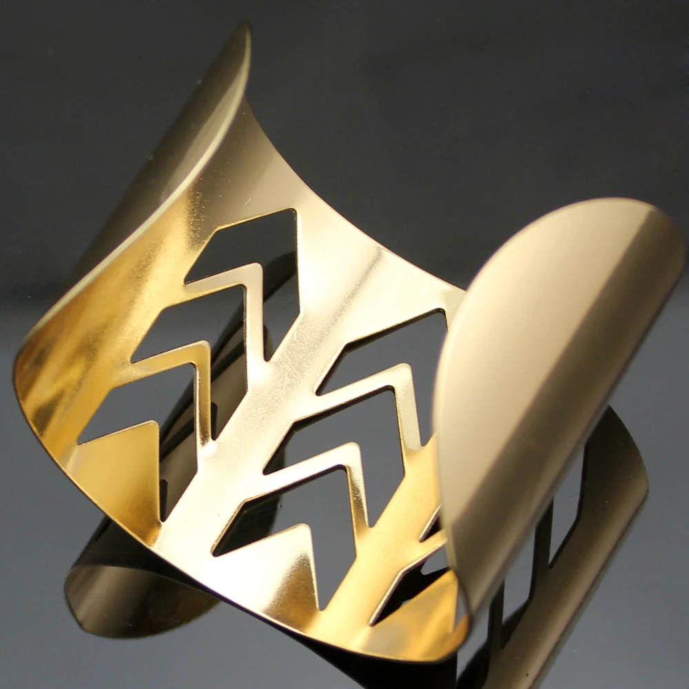 Tribal Aztec Gold Triple Arrow Southwestern Armor широкий браслет для женщин Жесткий Feminina манжеты