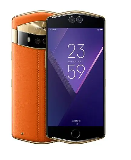 Meitu V6 мобильного телефона 6 ГБ Оперативная память 128 Гб Встроенная память Deca Core, размер экрана 5,5 inch двойной передние и задние Камера 12.0MP+ 5.0MP 4G Камера чехол для телефона