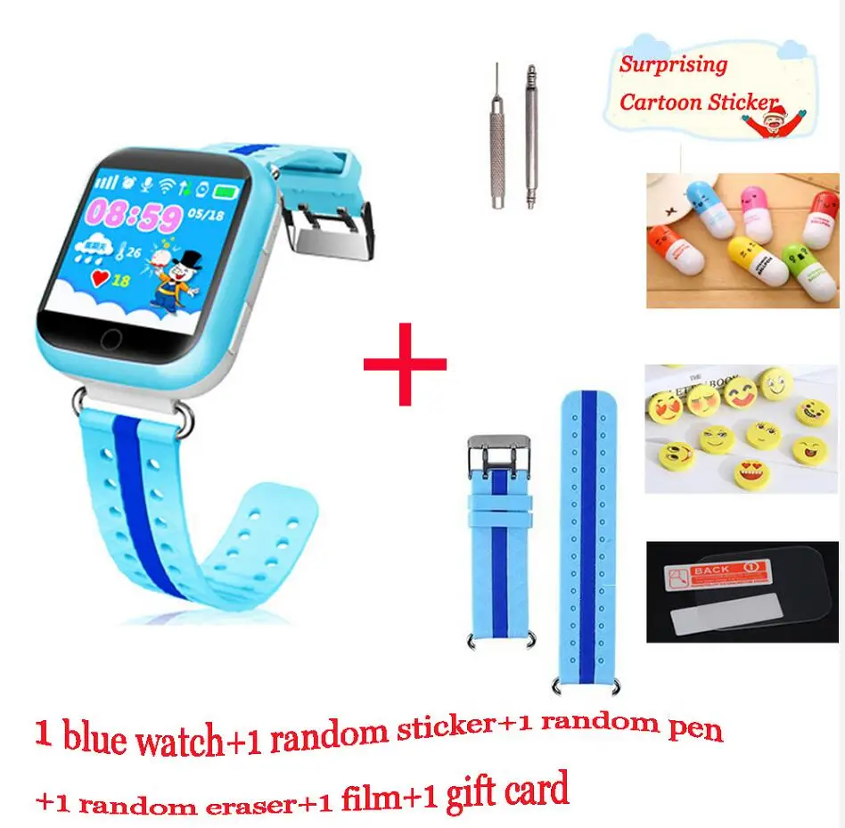 blue strap G1 Умные детские часы q750 Детские анти-потерянные умные часы gps SOS отслеживание местоположения вызова умные часы Q100 детские часы браслет PK Q90 - Цвет: blue strap G1