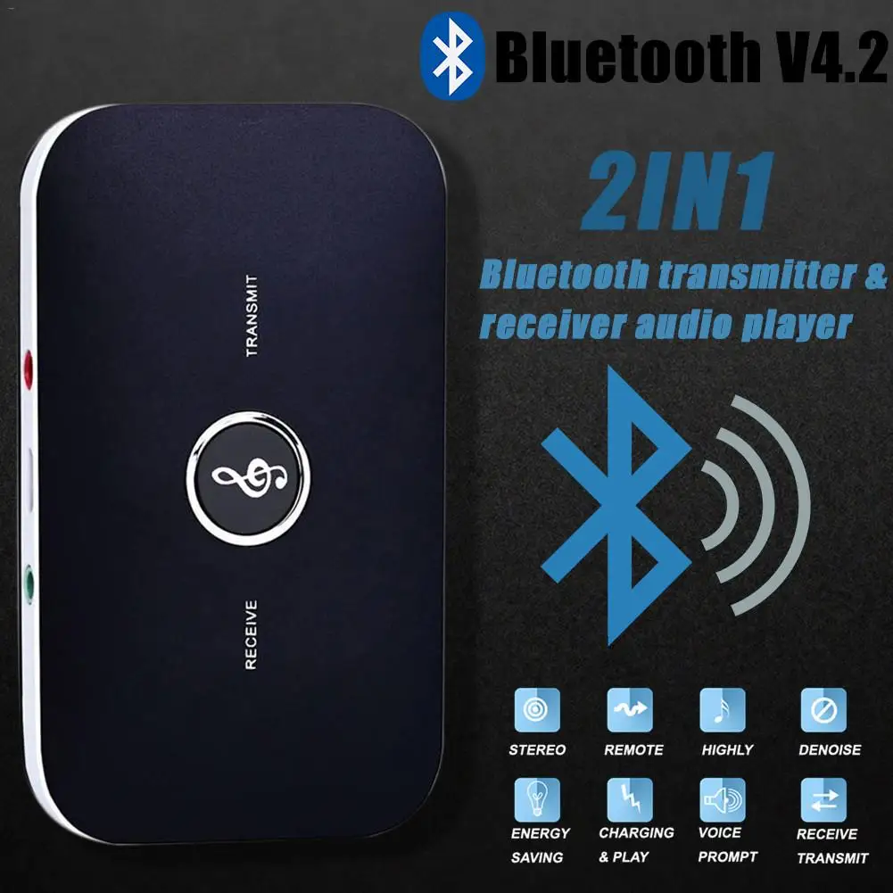 [Подлинный] Bluetooth4.2 B6 передатчик/приемник беспроводной аудио плеер Aux 3 5 мм для