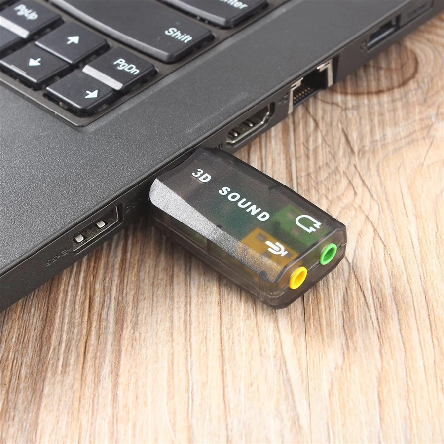 Внешняя звуковая карта 3 5 мм USB адаптер аудио интерфейс 3D гарнитура Интерфейс