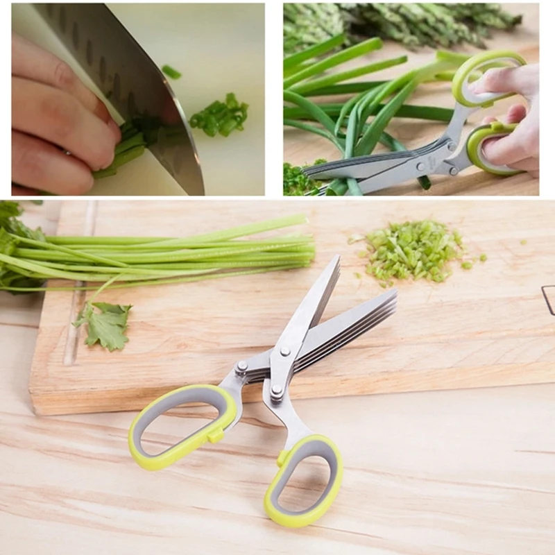 Кухонные ножницы слоев Basil Rosemary профессиональные швейные направляемые для
