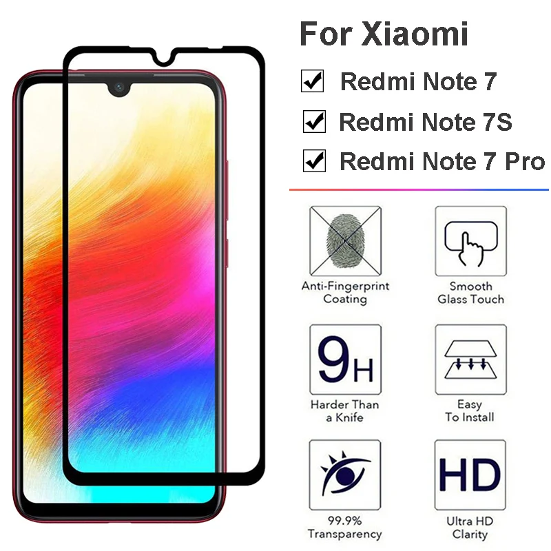 Red mi Note 7 7S Pro Защитное стекло для Xiao ksio note7 закаленное защитное экрана note7pro 7pro s xio red