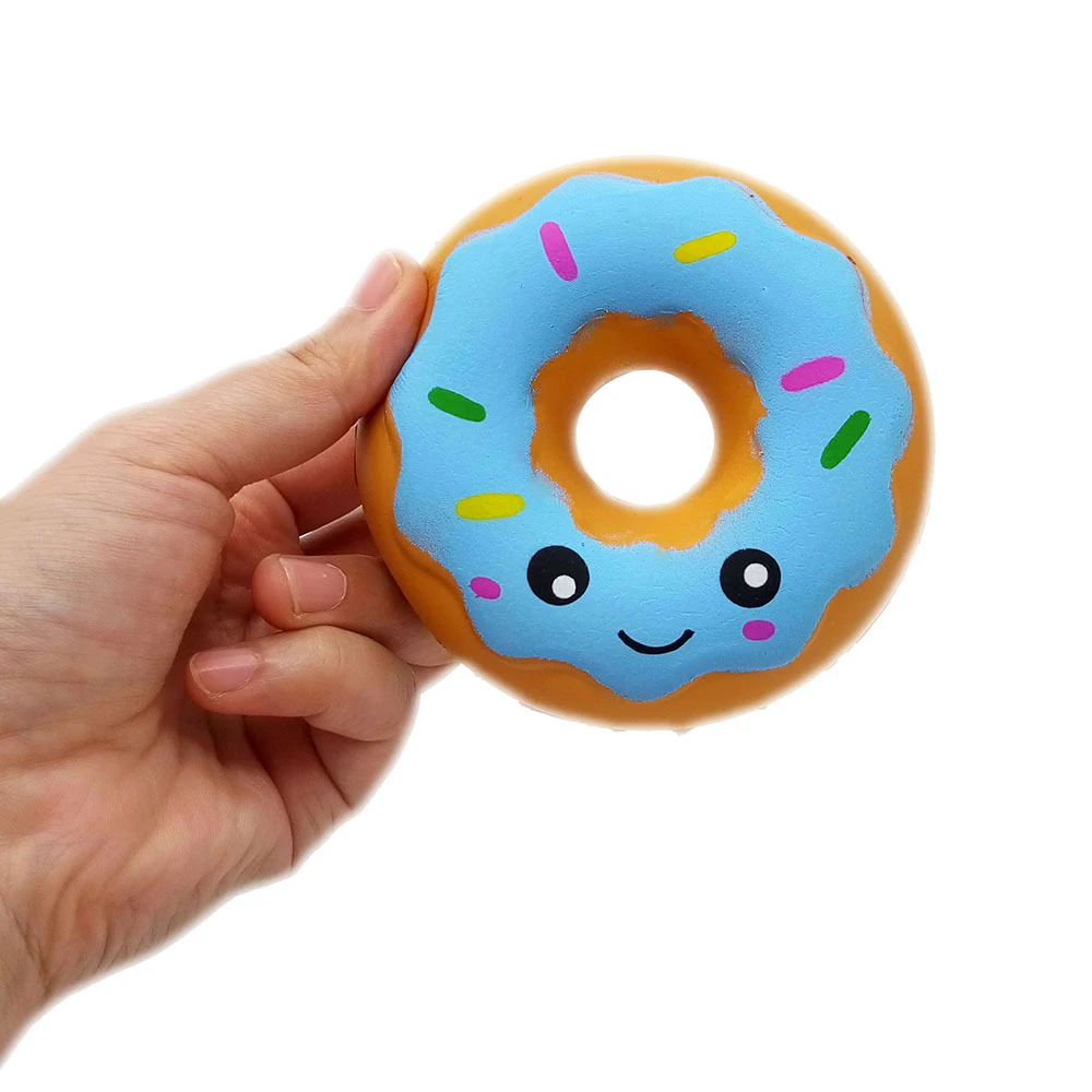 Сжимаемый пончик антистресс Jumbo Squishe Новинка прикольные игрушки снятие стресса