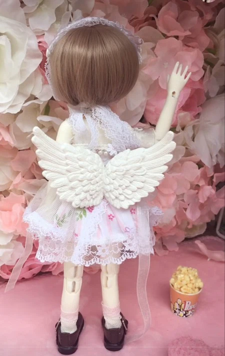 D01-P250 children handmade toy 1/3 1/4 uncle Doll Accessories BJD/SD doll Photo props plastic angel wings 1pcs | Игрушки и хобби