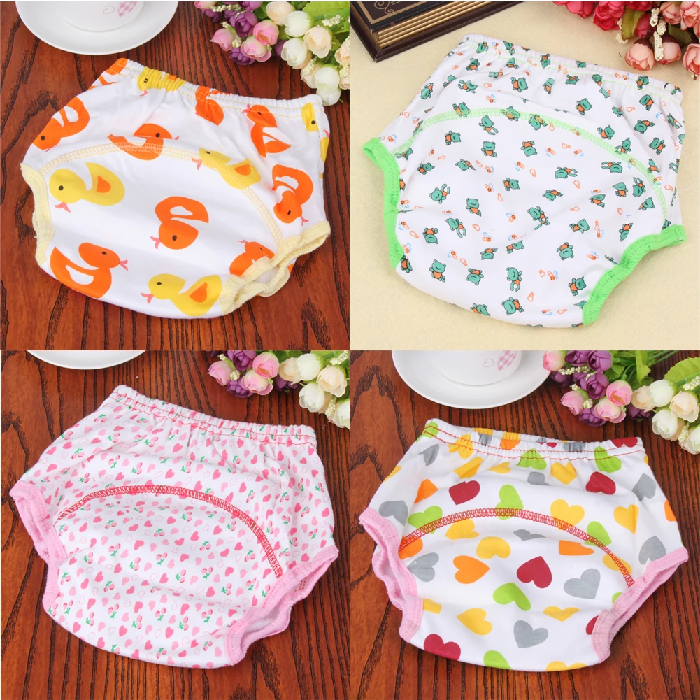 1 шт. детские дышащие подгузники мягкие хлопковые многоразовые с цветочным
