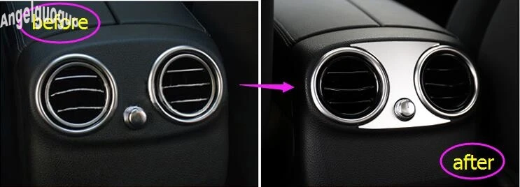 Для Mercedes Benz GLC C Class W205 W253 C200 GLC260 и т. Д. карбоновое волокно или металл автомобильный