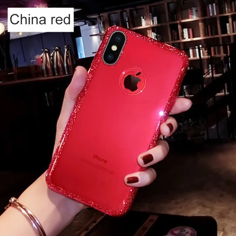 Чехол для Iphone 7 чехол XR XS MAX 6s телефона Apple Smartphone роскошный мягкий блестящий X 6 8 Plus |