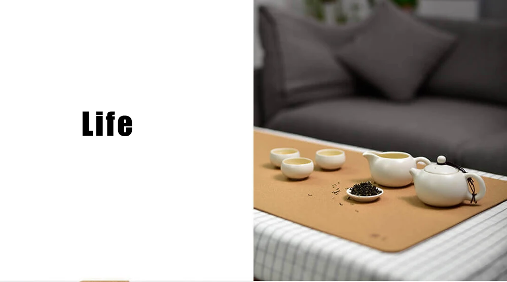 Xiaomi OAK коврик для мыши деревянный натуральный пробковый коврик для мыши водонепроницаемый Противоскользящий противообрастающий большой размер игровой коврик для мыши