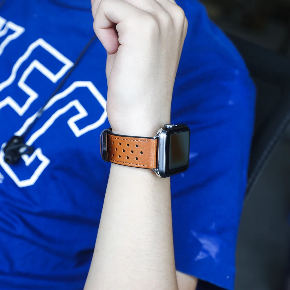 

Leather strap For Apple Watch Band apple watch 5 4 3 band 44mm/40mm 42mm/38mm iwatch band 5 4 3 correa bracelet watchband belt